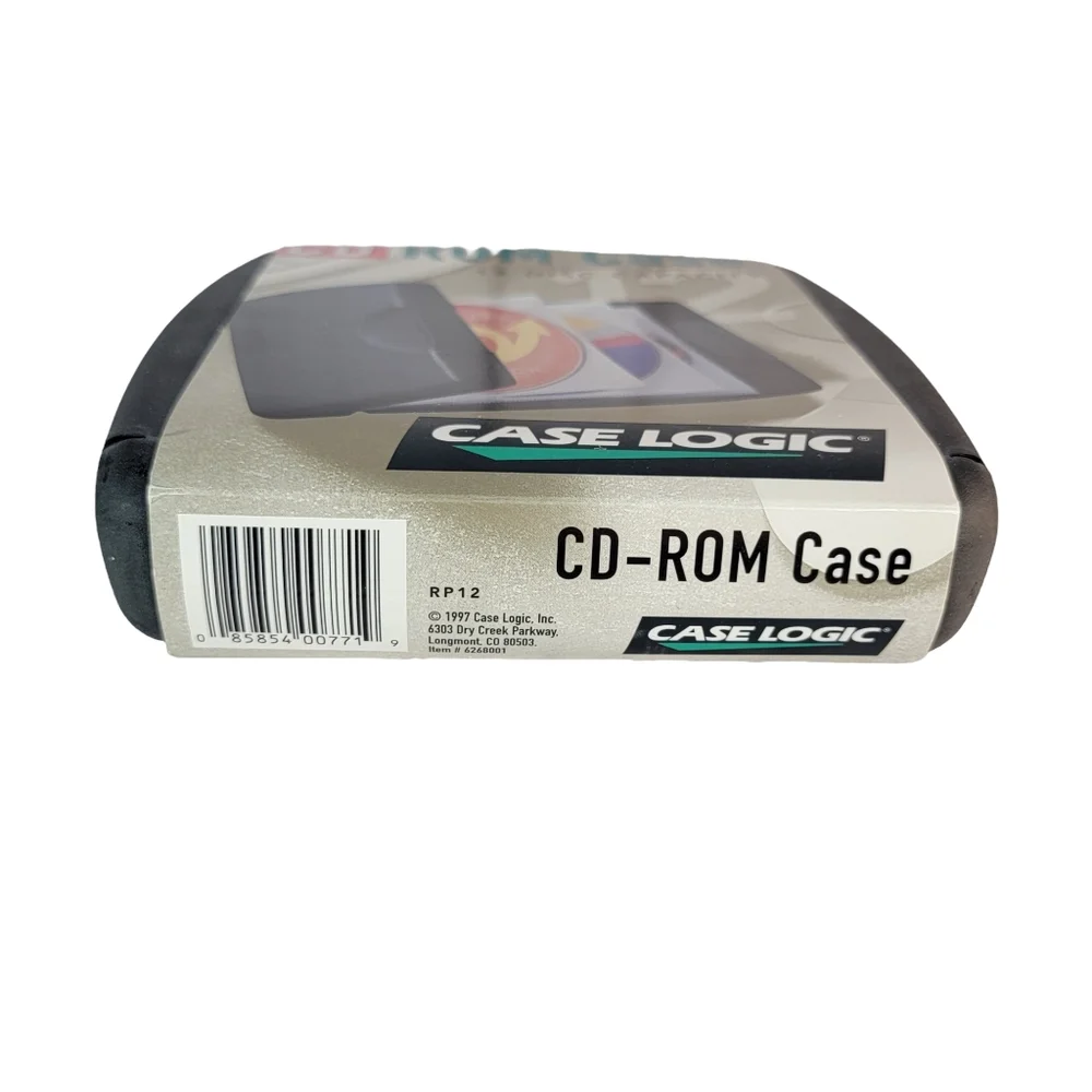 Case Logic CD Rom Hard Case 12 Disc Capacity NIP 1997